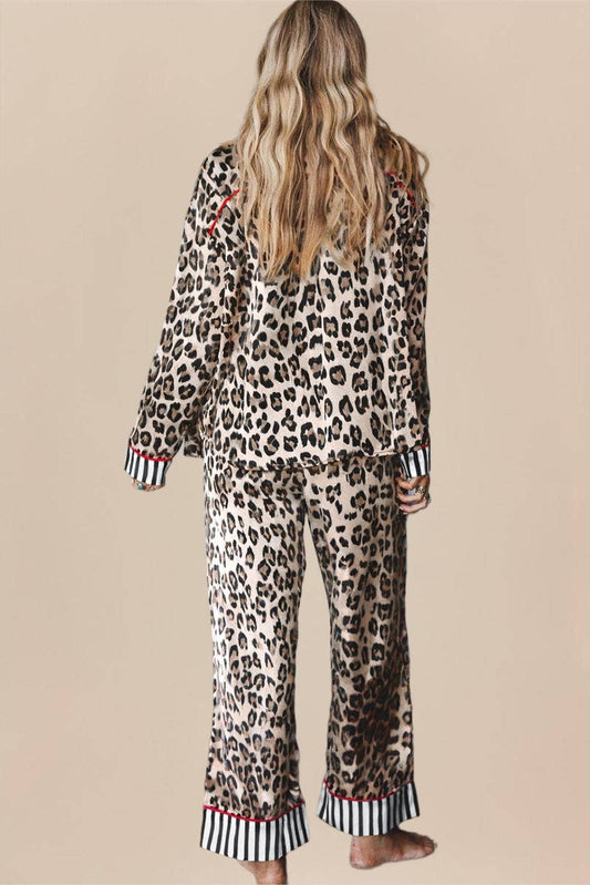 Leopard Print Pajama Set
