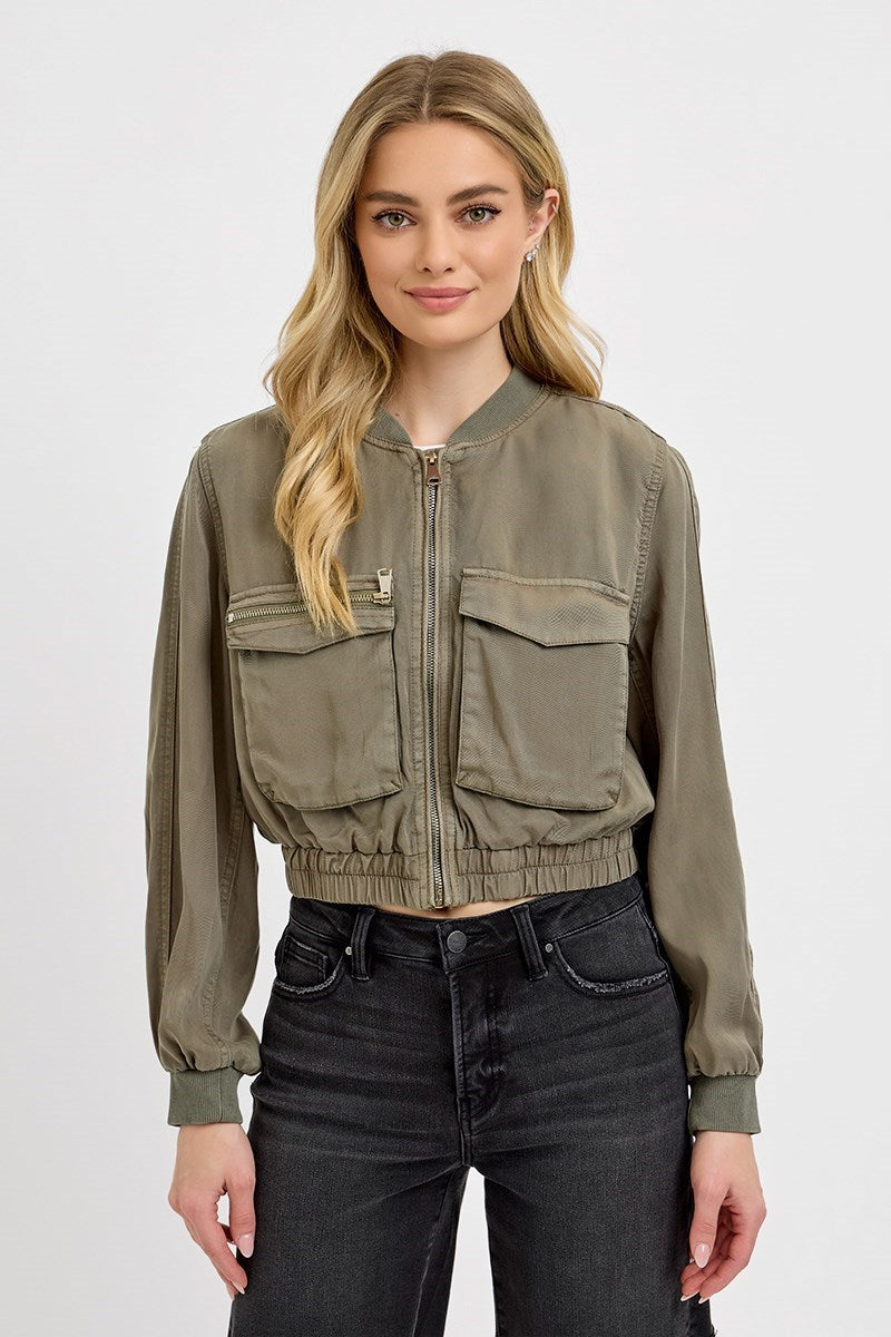 Risen Tencel Bomber Jacket