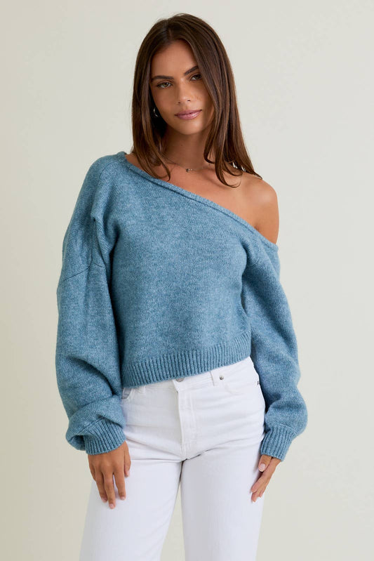 OFF SHOULDER SWEATER