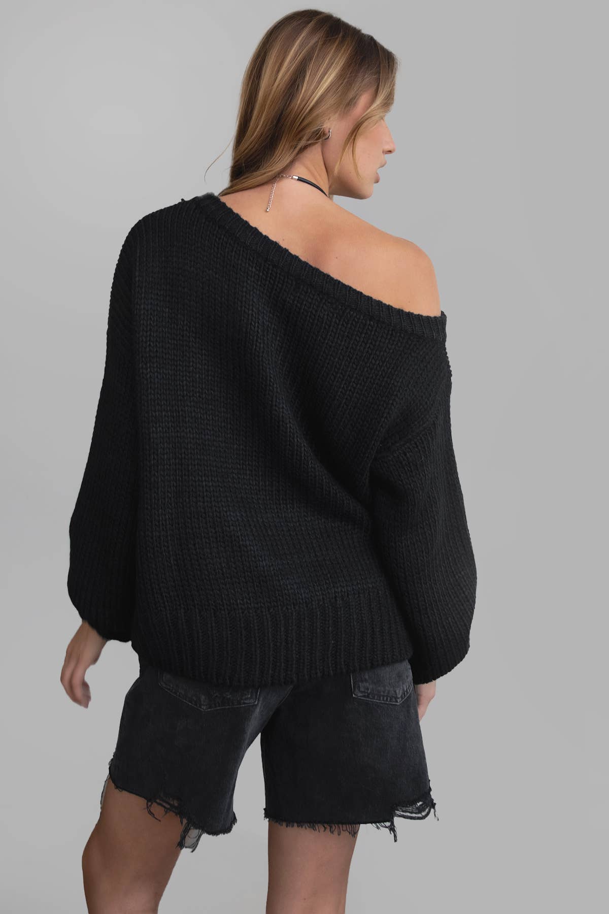 Off The Shoulder Relaxed Sweater