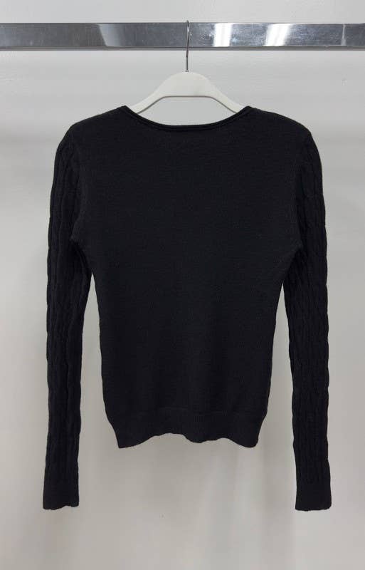 CABLE KNIT TOP