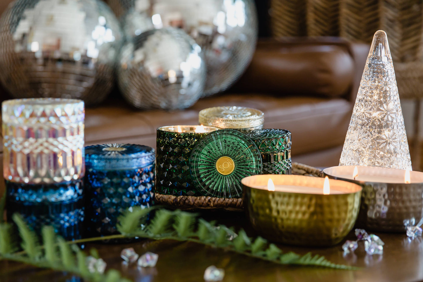 Blue Spruce 8oz Petite Candle Shimmer
