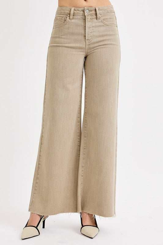 Risen High Rise Lurex Palazzo Pants