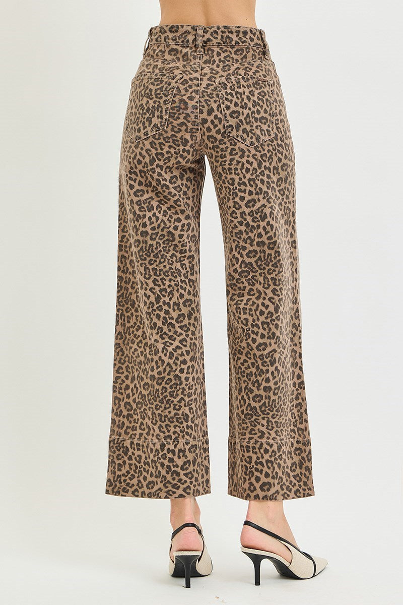 Risen Brown Leopard Pants
