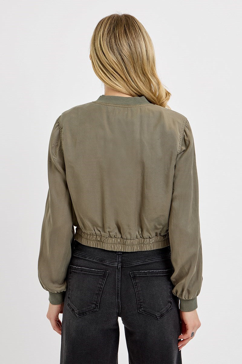 Risen Tencel Bomber Jacket