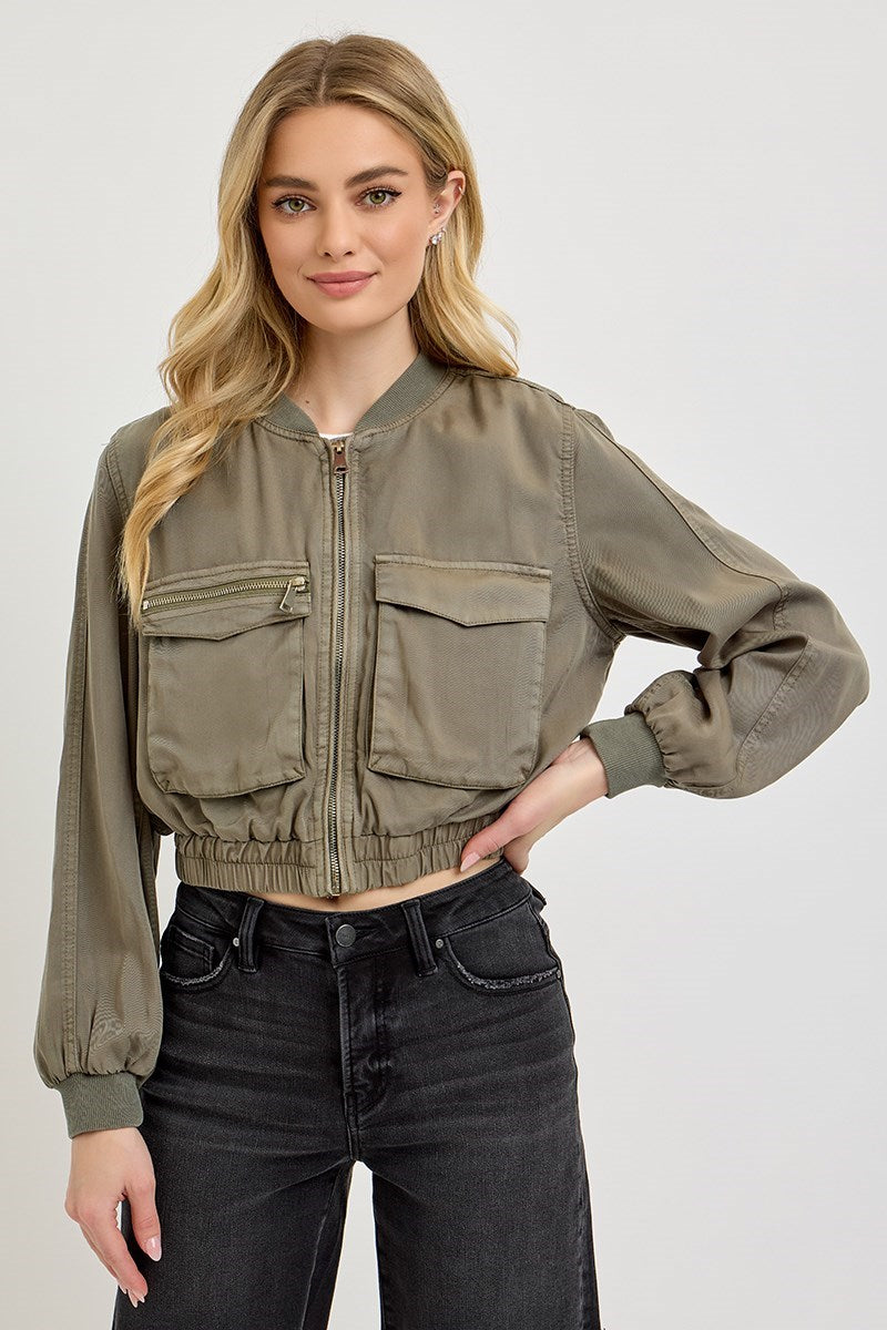 Risen Tencel Bomber Jacket