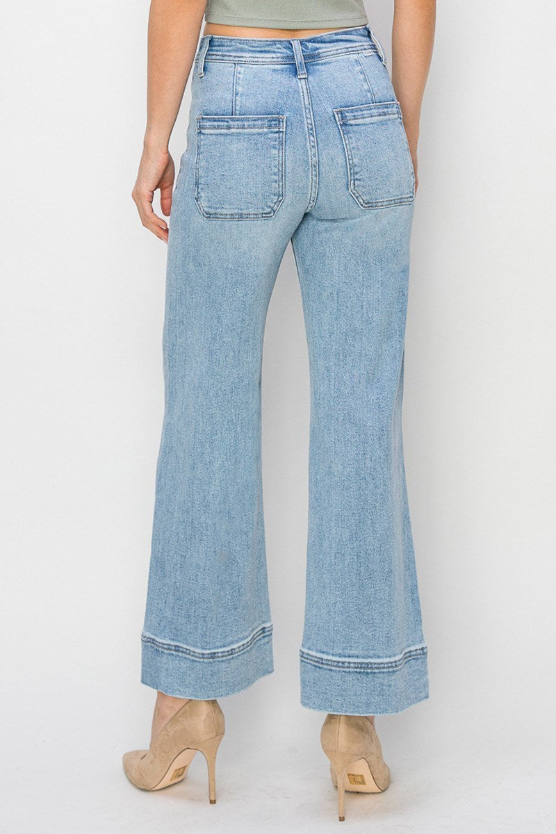 Risen High Rise Wide Jeans