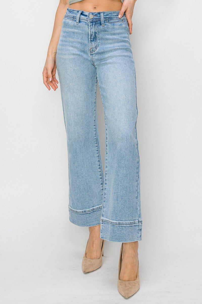 Risen High Rise Wide Jeans