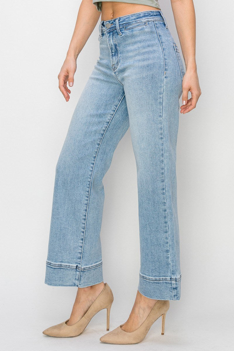 Risen High Rise Wide Jeans
