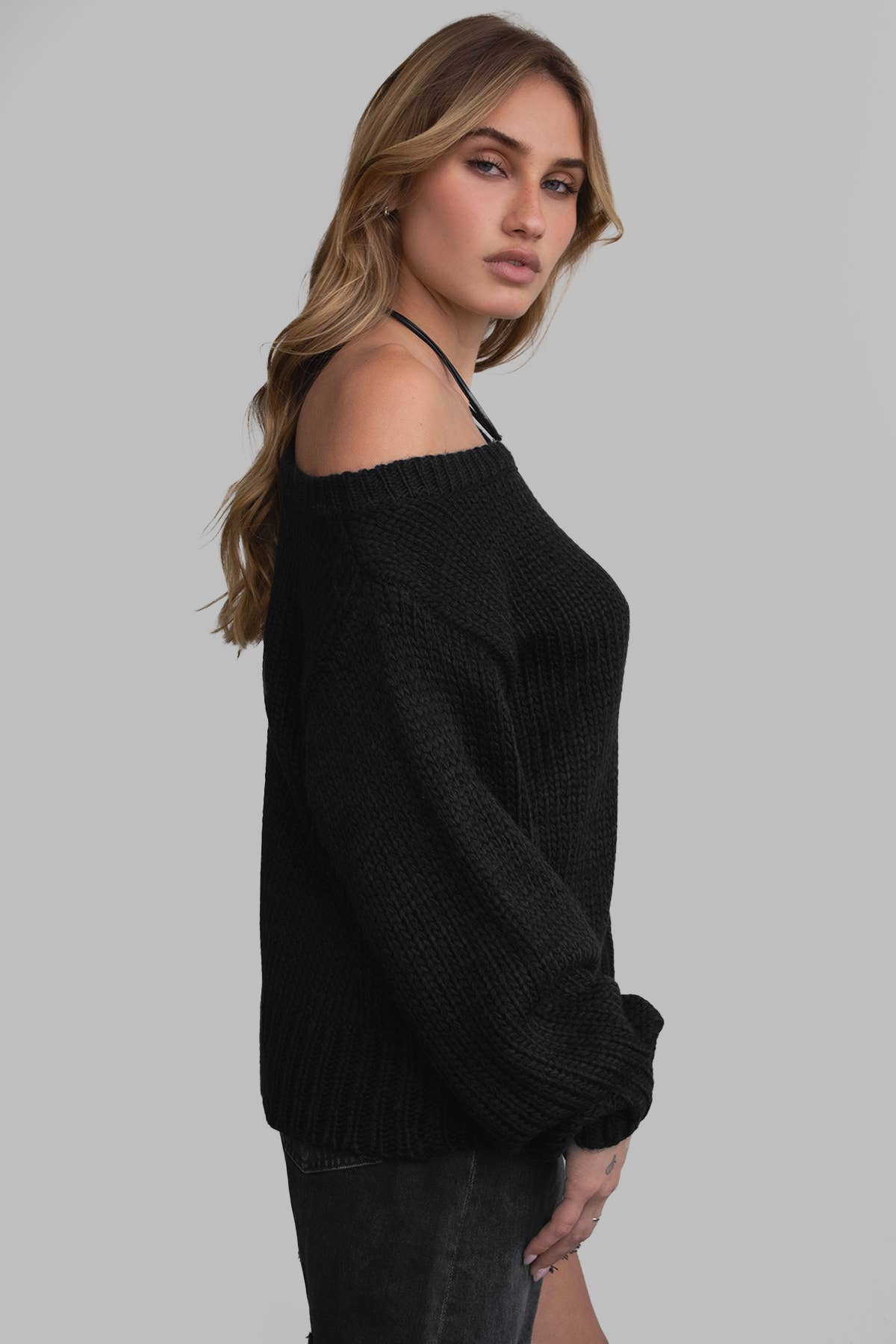 Off The Shoulder Relaxed Sweater