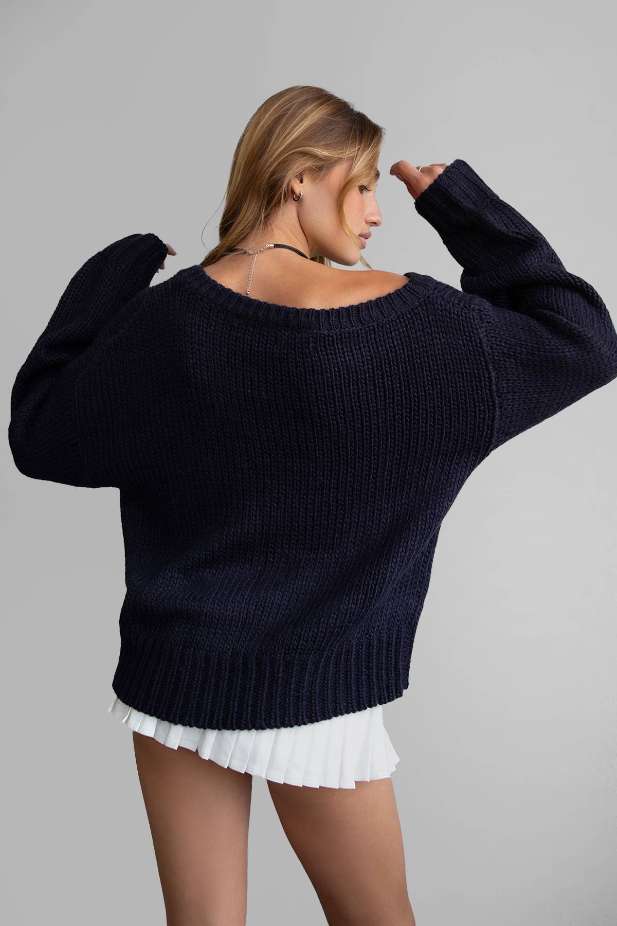 Off The Shoulder Relaxed Sweater