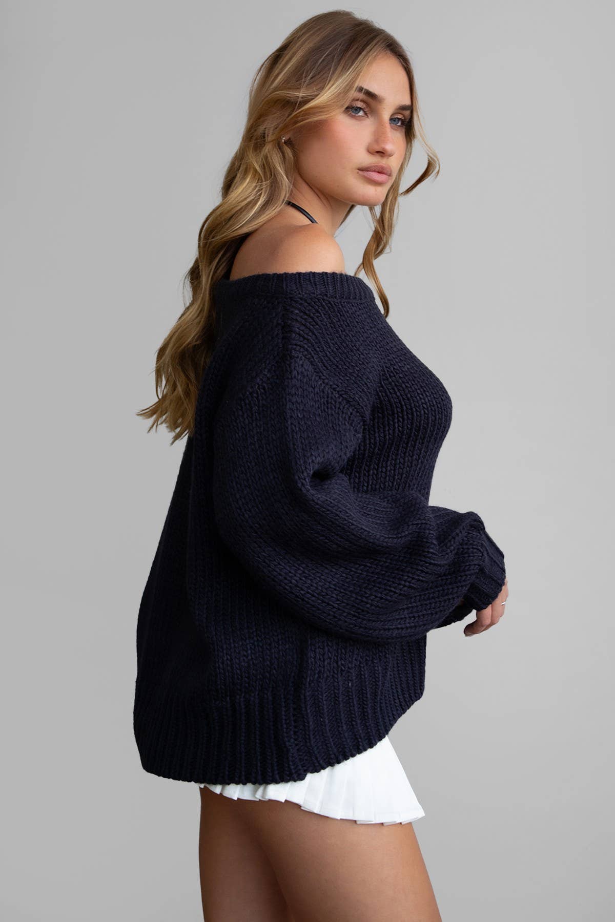 Off The Shoulder Relaxed Sweater