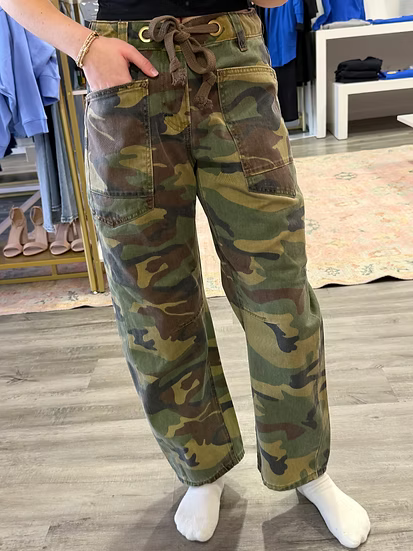 Slouchy Crop Barrel Pants
